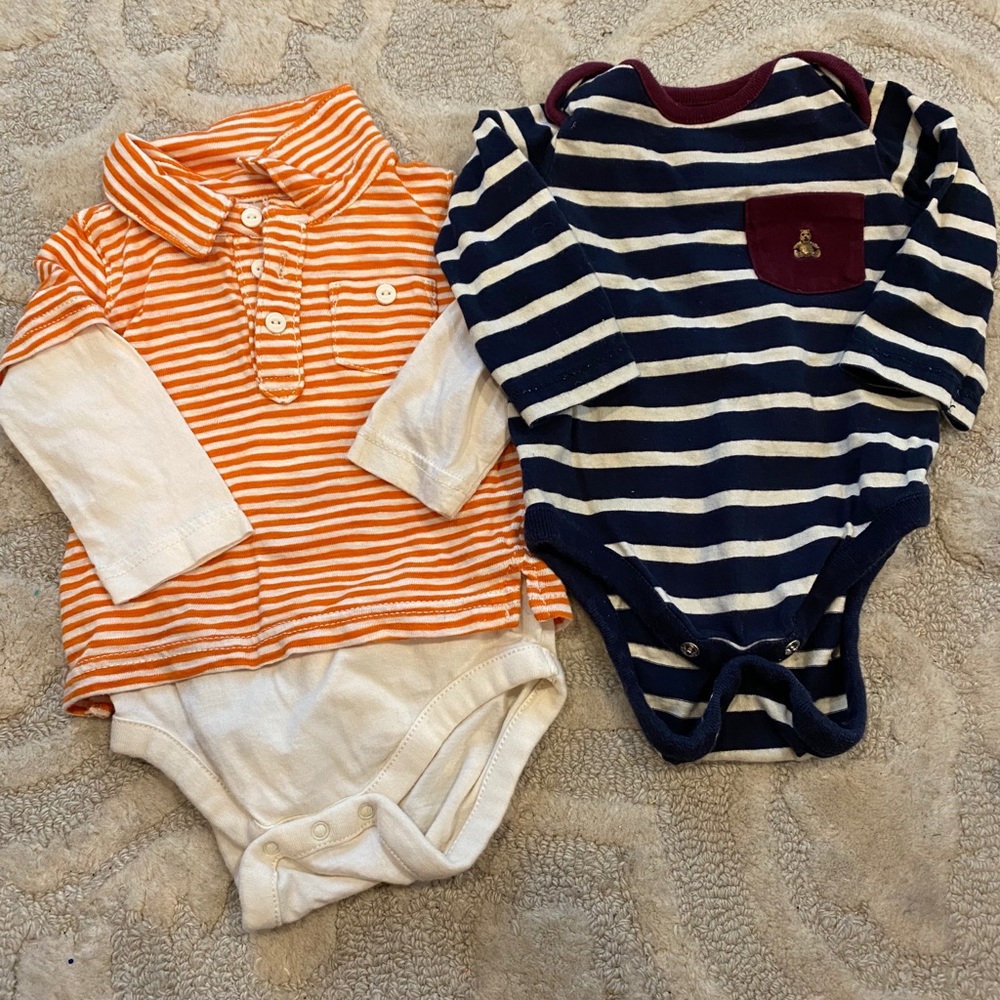 Baby Gap Striped Onesies